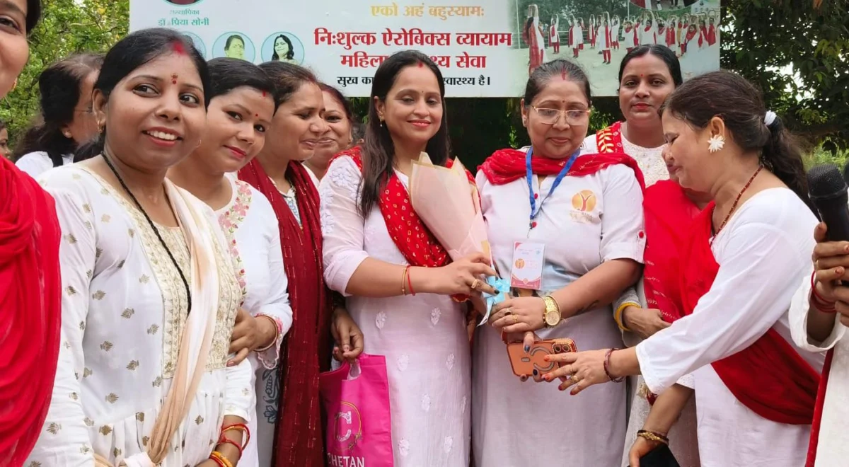 विश्व योग दिवस पर भागलपुर में महिलाओं ने अपनाया स्वास्थ्य का मंत्र, मां आनंदी संस्थान ने लगाया भव्य योग शिविर