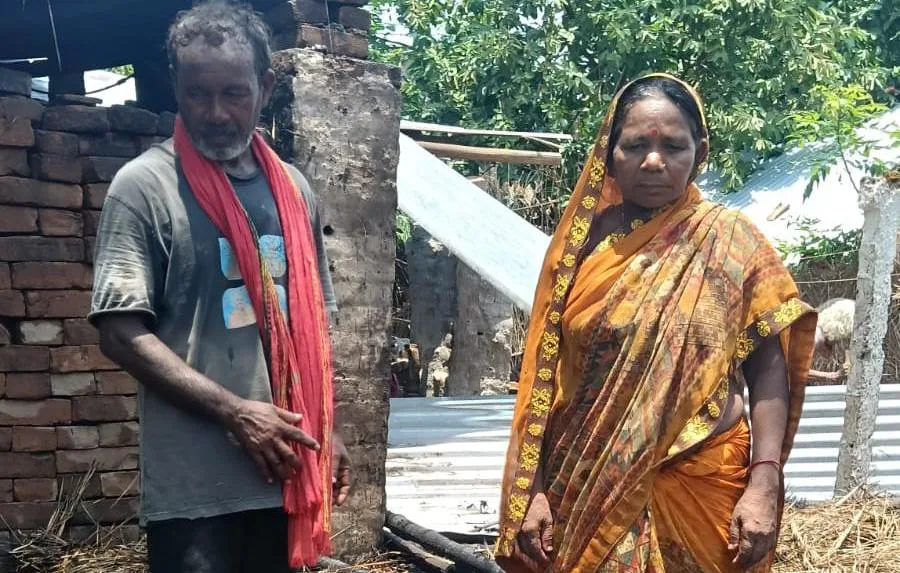भागलपुर में भीषण अगलगी: दो घर जलकर राख, अनाज-कपड़ा समेत हजारों की संपत्ति स्वाहा