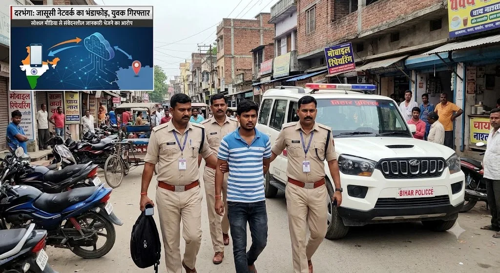 पाकिस्तान से जुड़े जासूसी नेटवर्क का खुलासा, दरभंगा का युवक गिरफ्तार; सोशल मीडिया के जरिए भेज रहा था संवेदनशील जानकारी