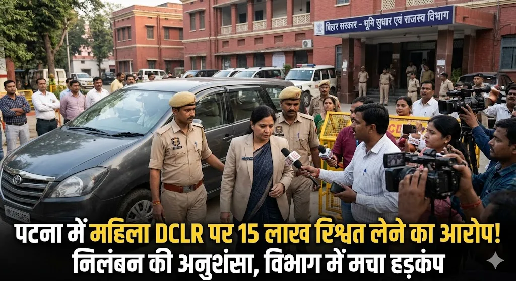 पटना में महिला DCLR पर 15 लाख रिश्वत लेने का आरोप! निलंबन की अनुशंसा, विभाग में मचा हड़कंप