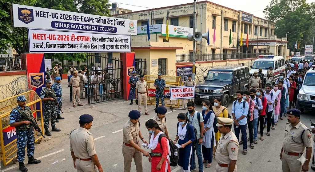 NEET-UG 2026 री-एग्जाम: पेपर लीक रोकने के लिए हाई अलर्ट, बिहार समेत देशभर में मॉक ड्रिल