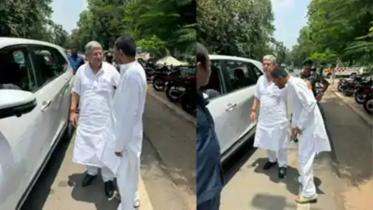 पटना की सड़क पर अचानक हुई मुलाकात से बढ़ी सियासी चर्चा, निशांत कुमार और ललन सिंह की भेंट बनी चर्चा का विषय 1 पटना की सड़क पर अचानक हुई मुलाकात से बढ़ी सियासी चर्चा, निशांत कुमार और ललन सिंह की भेंट बनी चर्चा का विषय