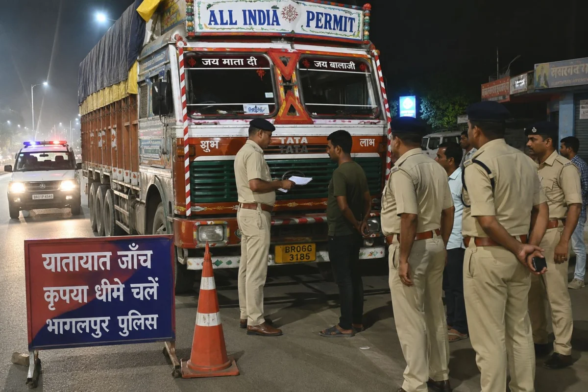 भागलपुर में ट्रक चालकों से अवैध वसूली का आरोप, बाईपास थाना अध्यक्ष समेत चार पुलिसकर्मी निलंबित