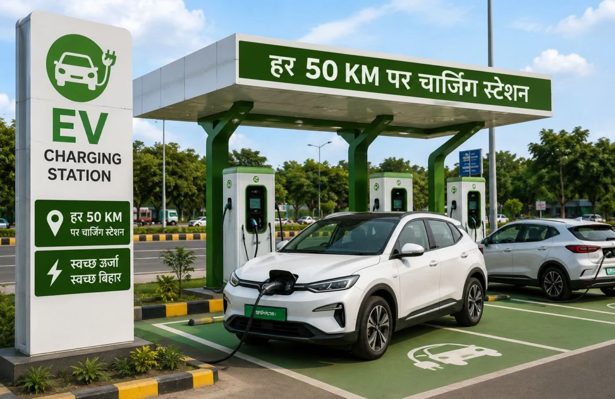 बिहार में इलेक्ट्रिक वाहनों को मिलेगा बड़ा बढ़ावा, हर 50 किलोमीटर पर बनेंगे चार्जिंग स्टेशन 1 बिहार में इलेक्ट्रिक वाहनों को मिलेगा बड़ा बढ़ावा, हर 50 किलोमीटर पर बनेंगे चार्जिंग स्टेशन