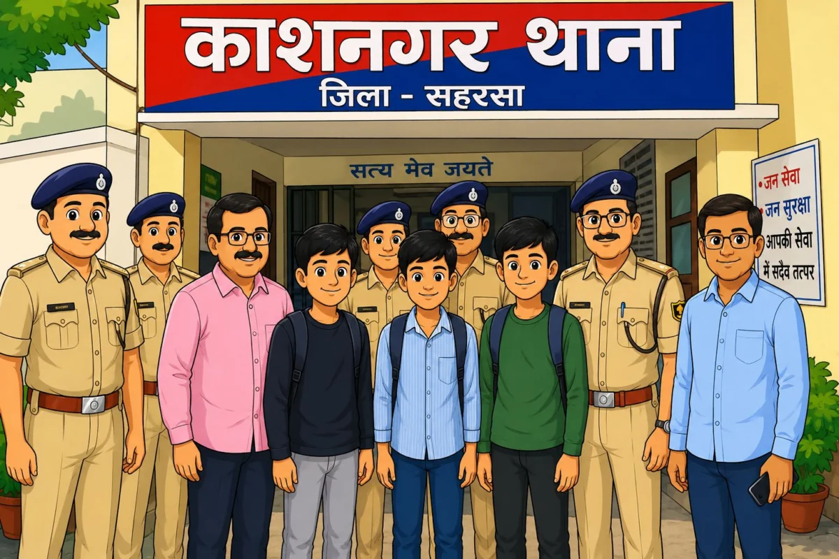 सहरसा पुलिस की बड़ी सफलता: आवासीय विद्यालय से लापता तीन छात्र 48 घंटे के भीतर मानसी रेलवे स्टेशन से सकुशल बरामद