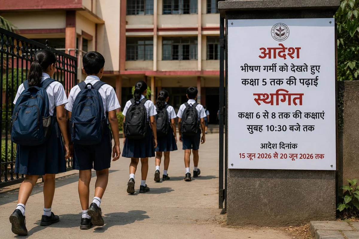 पटना में भीषण गर्मी का असर, कक्षा 5 तक की पढ़ाई पर रोक, स्कूलों के समय में बदलाव का आदेश जारी 1 पटना में भीषण गर्मी का असर, कक्षा 5 तक की पढ़ाई पर रोक, स्कूलों के समय में बदलाव का आदेश जारी