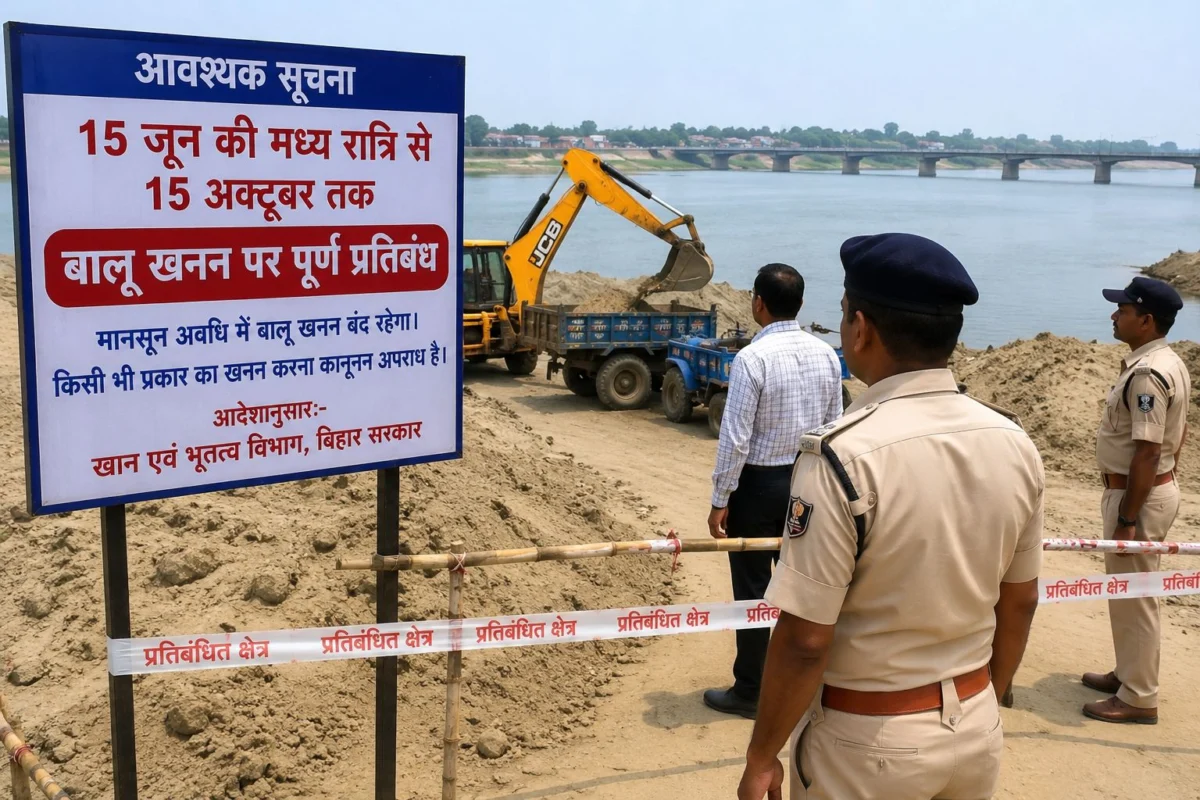15 जून की आधी रात से बंद होगा बालू खनन, मानसून को लेकर सरकार ने जारी किए सख्त निर्देश