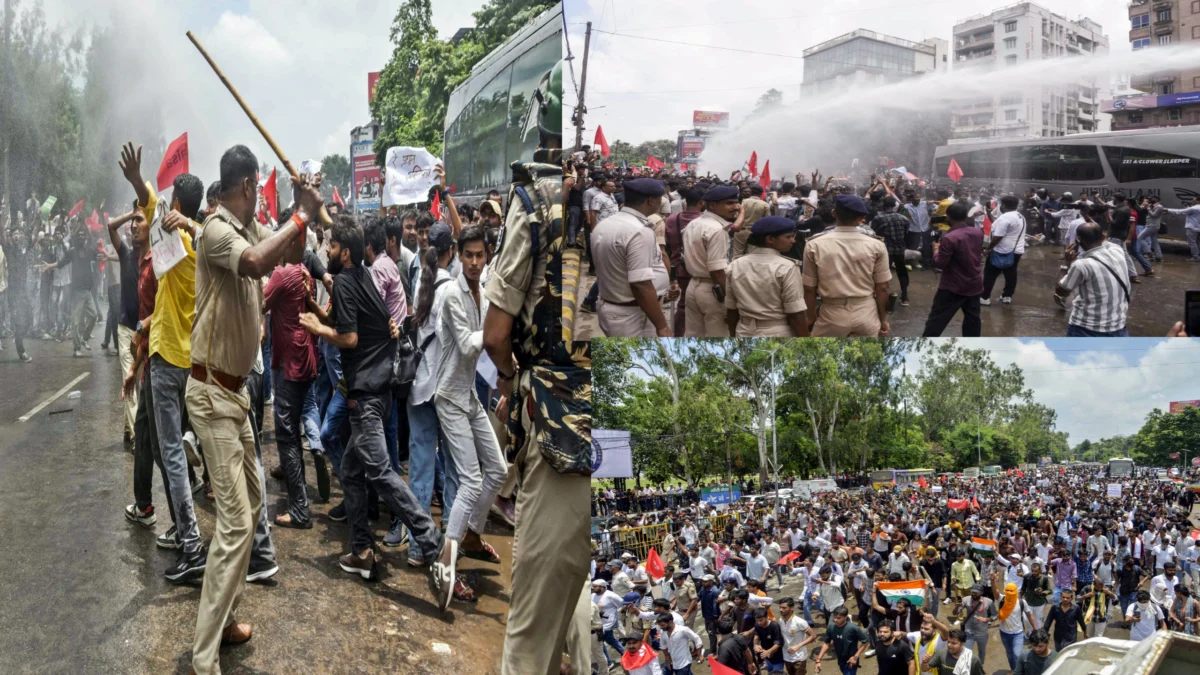 NEET-UG पेपर लीक के विरोध में पटना में छात्रों पर पुलिस का एक्शन, आइसा के ‘लोक भवन मार्च’ पर आंसू गैस और लाठीचार्ज