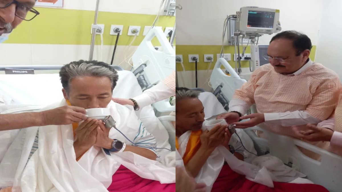26 दिन बाद सोनम वांगचुक ने खत्म किया अनशन, बोले- सरकार से लिखित आश्वासन मिला, छात्रों पर नहीं होगी कार्रवाई
