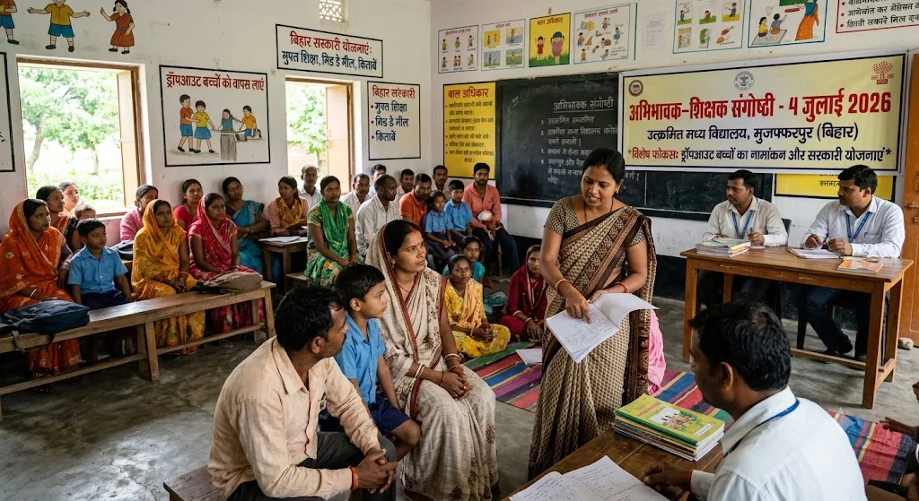 बिहार के सरकारी स्कूलों में 4 जुलाई को होगी अभिभावक-शिक्षक संगोष्ठी, ड्रॉपआउट बच्चों के नामांकन और सरकारी योजनाओं पर होगा विशेष फोकस