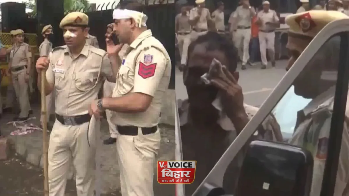 जंतर-मंतर पर CJP प्रदर्शन के दौरान बवाल: पुलिस-प्रदर्शनकारियों में झड़प, कई पुलिसकर्मी घायल; वायरल दावों पर दिल्ली पुलिस का फैक्ट चेक 1 जंतर-मंतर पर CJP प्रदर्शन के दौरान बवाल: पुलिस-प्रदर्शनकारियों में झड़प, कई पुलिसकर्मी घायल; वायरल दावों पर दिल्ली पुलिस का फैक्ट चेक