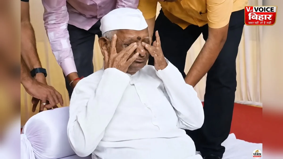 CJP छात्र आंदोलन को अन्ना हजारे का समर्थन, मौन धरने में पहुंचे; तबीयत बिगड़ने पर भावुक होकर लौटे