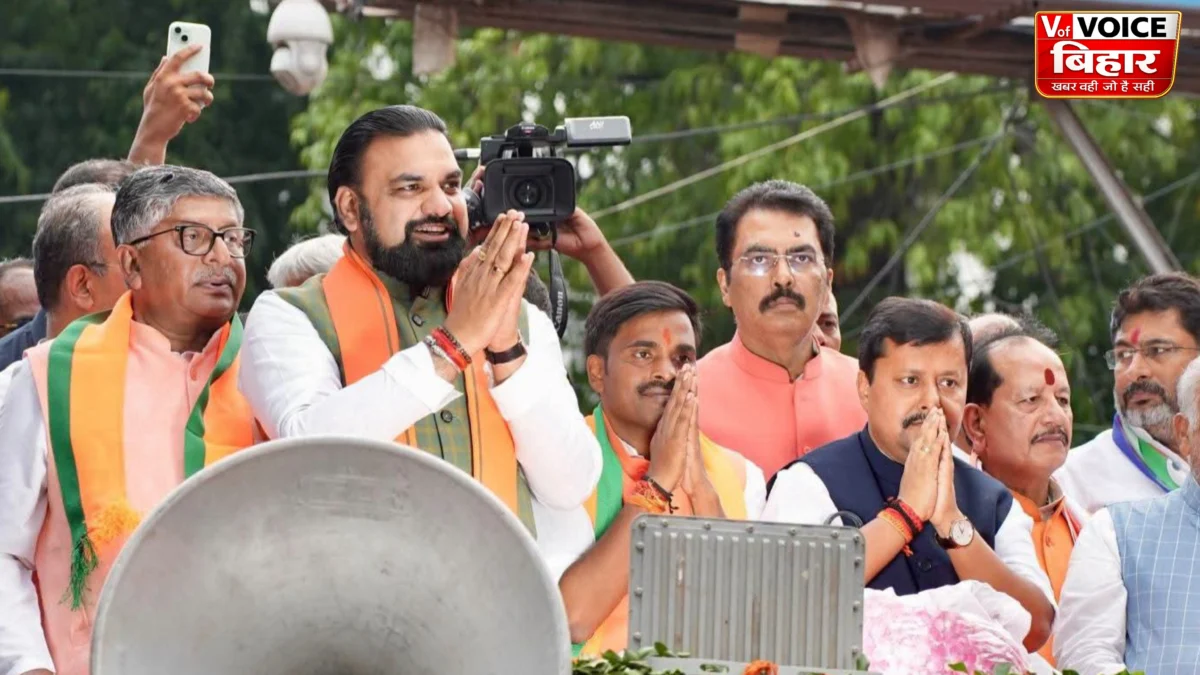 बांकीपुर में BJP का शक्ति प्रदर्शन: सम्राट चौधरी-नितिन नवीन का मेगा रोड शो, नीरज सिन्हा के लिए मांगा वोट