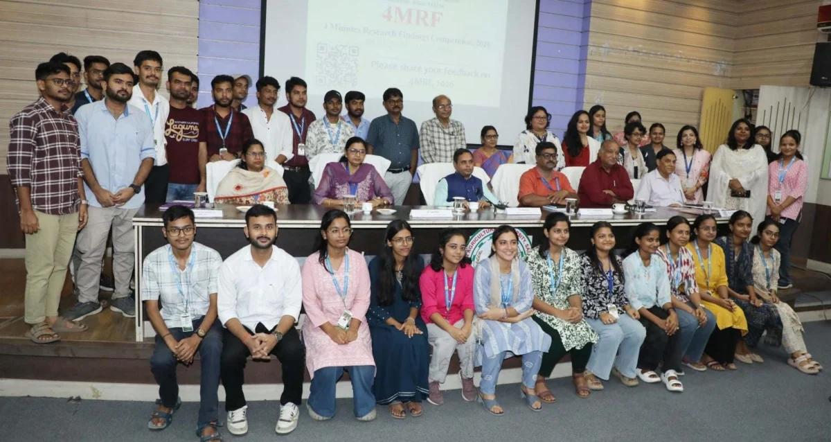 बीएयू सबौर में दो दिवसीय ‘4 मिनट रिसर्च फाइंडिंग्स प्रतियोगिता-2026’ का समापन, चार मिनट में शोध प्रस्तुत कर युवा वैज्ञानिकों ने दिखाई प्रतिभा