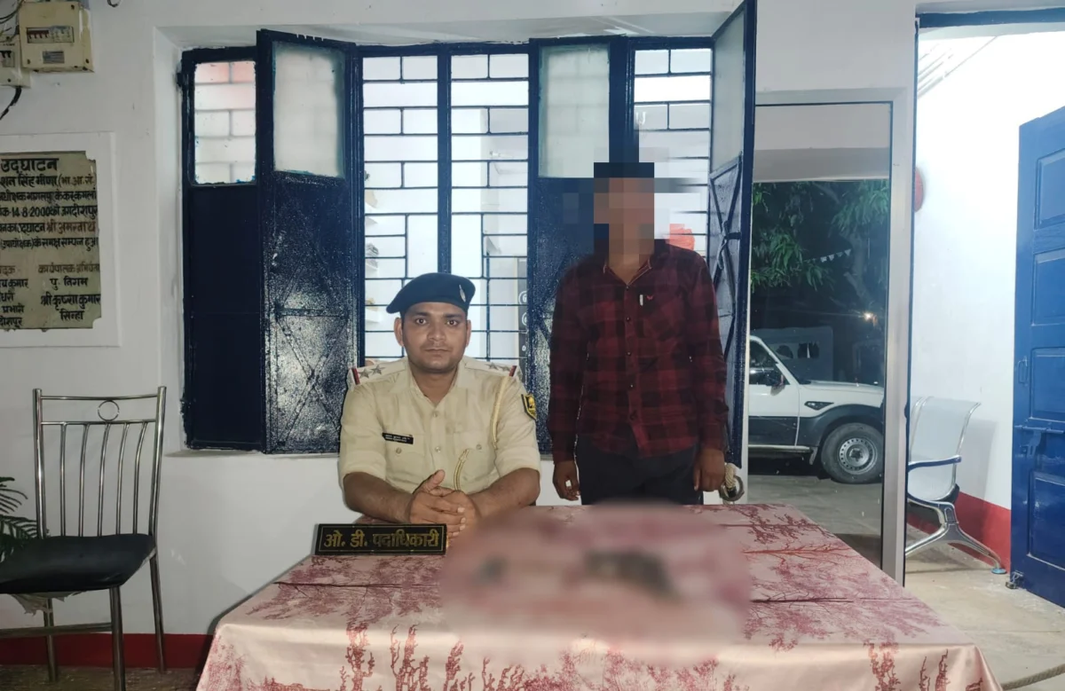 जगदीशपुर में पुलिस की ताबड़तोड़ कार्रवाई, हथियार और कारतूस के साथ युवक गिरफ्तार