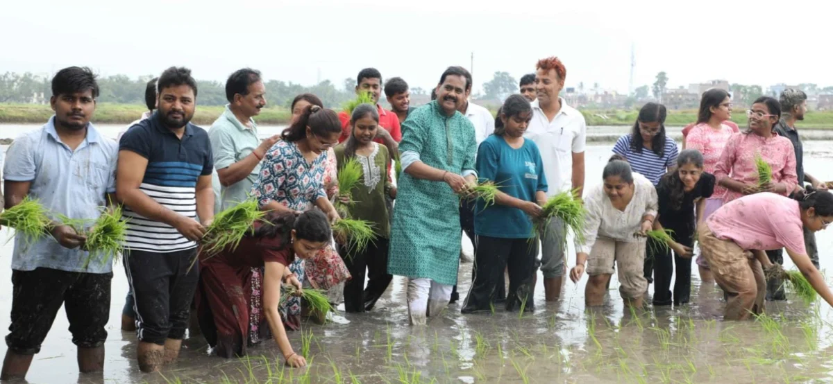 सबौर कृषि विश्वविद्यालय में धान रोपनी प्रशिक्षण का आयोजन, कुलपति ने छात्रों के साथ खेत में उतरकर दिया व्यावहारिक कृषि शिक्षा का संदेश