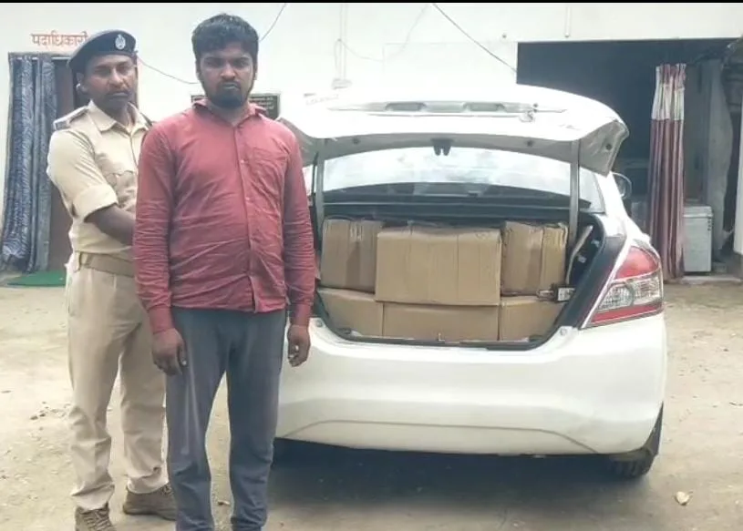 श्रावणी मेला से पहले बाईपास थाना पुलिस की बड़ी कार्रवाई, 153 लीटर विदेशी शराब के साथ चालक गिरफ्तार