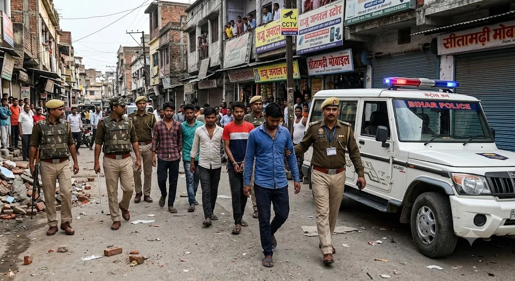 बिहार बंद हिंसा: सीतामढ़ी में 35 नामजद और 3000 अज्ञात पर FIR, CCTV के आधार पर 15 गिरफ्तार