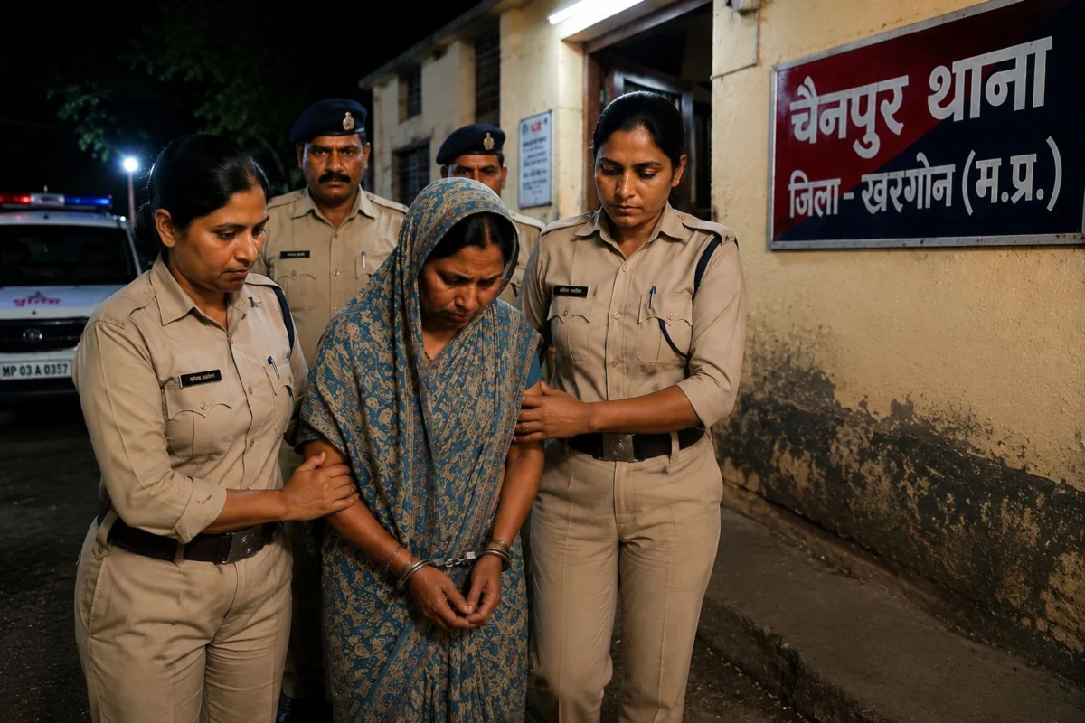 नौ बच्चों की मां पर पति की हत्या का आरोप, सोते समय कुल्हाड़ी से हमला; पुलिस जांच में सामने आई चौंकाने वाली वजह