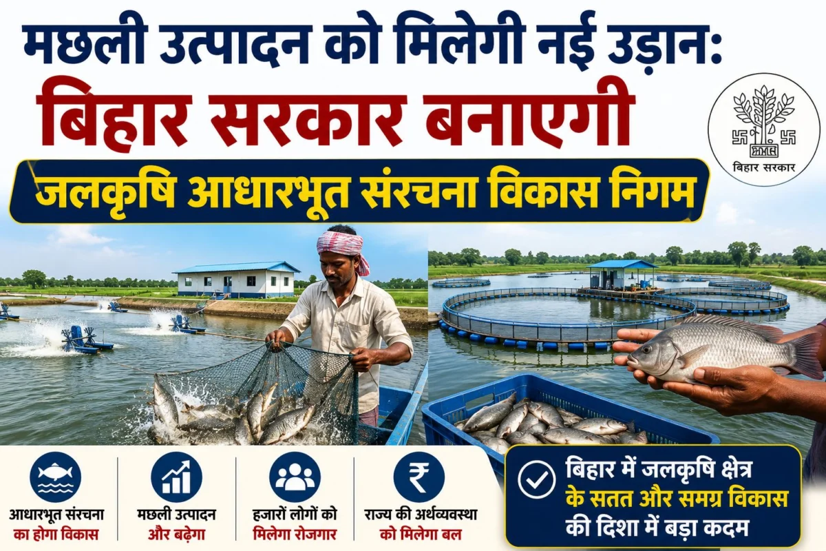 मछली उत्पादन को मिलेगी नई उड़ान: बिहार सरकार बनाएगी जलकृषि आधारभूत संरचना विकास निगम