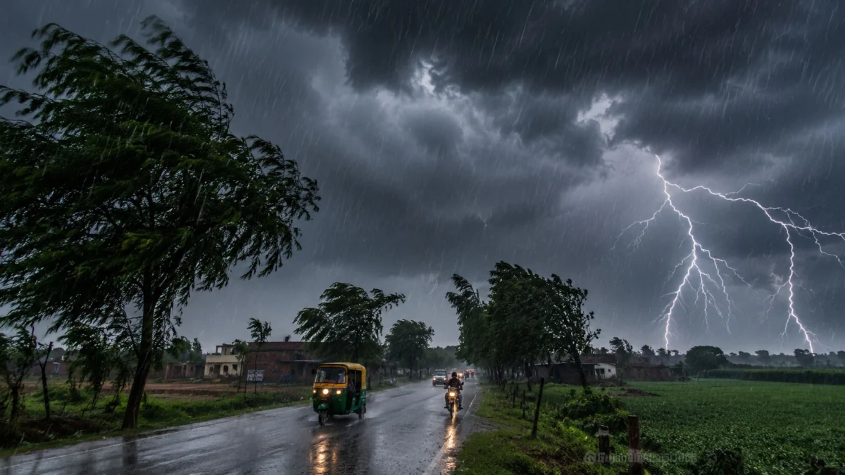 अगले 4 दिनों तक बिगड़ा रहेगा बिहार का मौसम, 30 जिलों में आंधी-बारिश और बिजली गिरने का अलर्ट