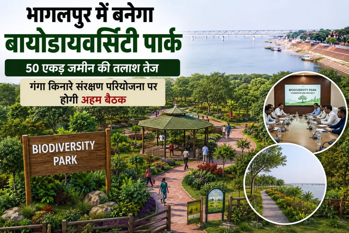 भागलपुर में बनेगा बायोडायवर्सिटी पार्क, 50 एकड़ जमीन की तलाश तेज; गंगा किनारे संरक्षण परियोजना पर होगी अहम बैठक